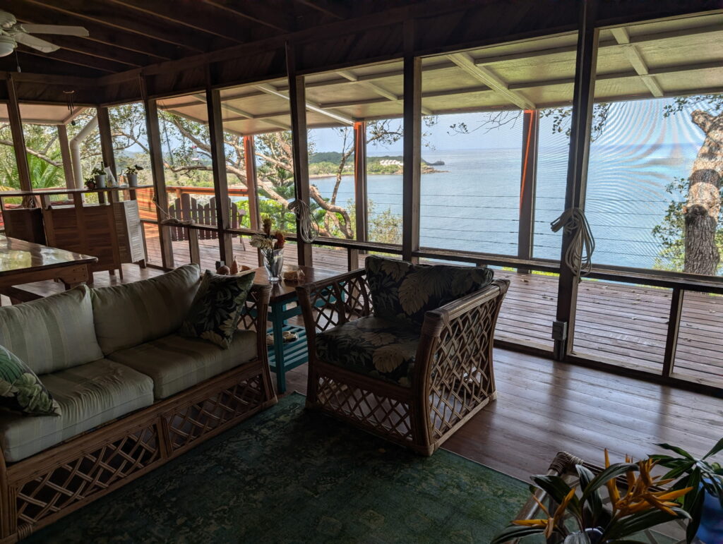 ocean view home in roatan
